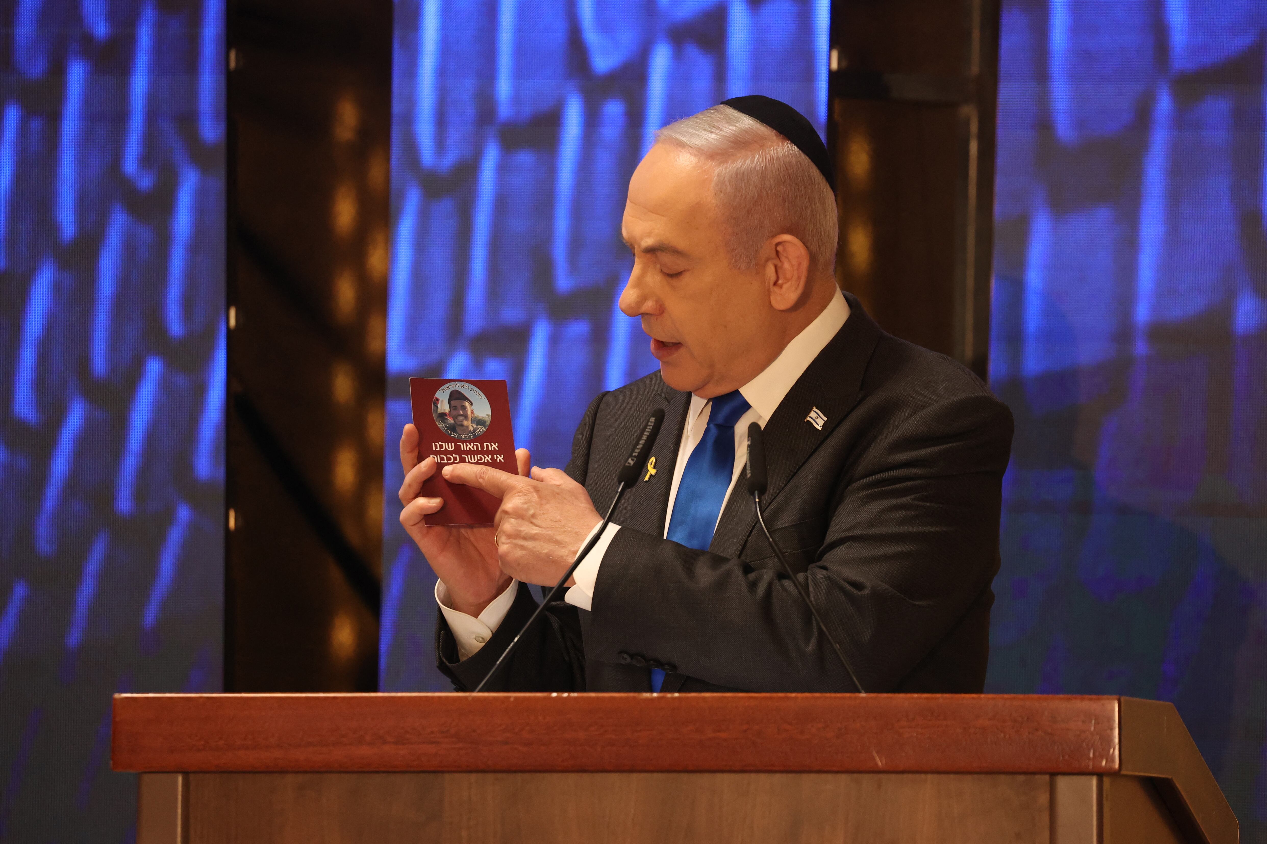 Benjamín Netanyahu, primer ministro de Israel