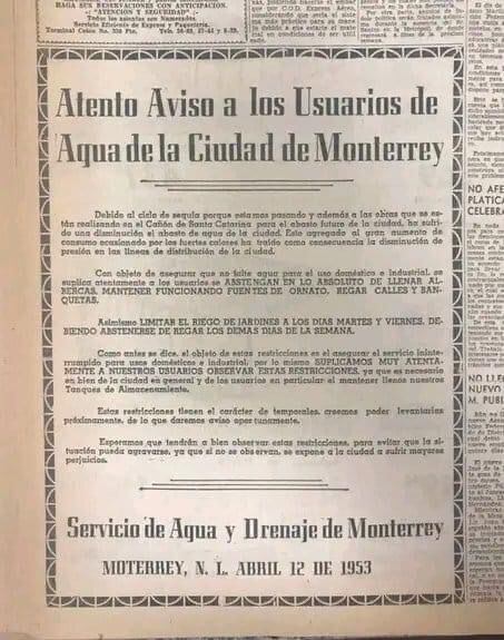 En Nuevo León no es 2022 es 1953