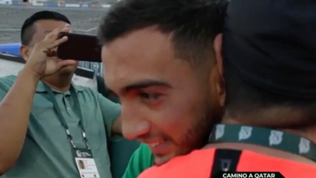 Luis Chávez y su padre (Foto: Captura de video)