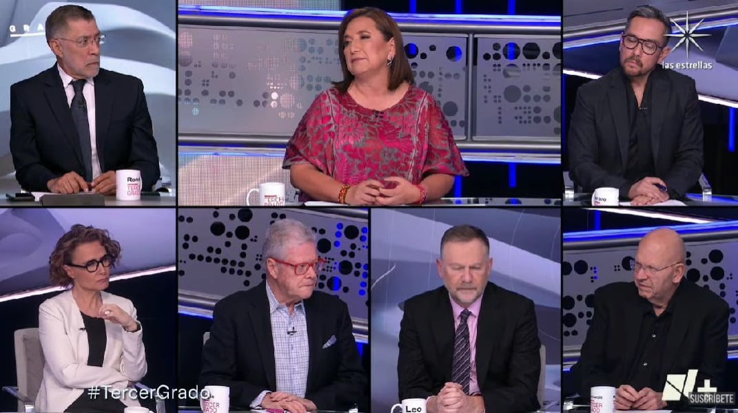 Xóchitl Gálvez, candidata presidencial por Fuerza y Corazón por México, en Tercer Grado