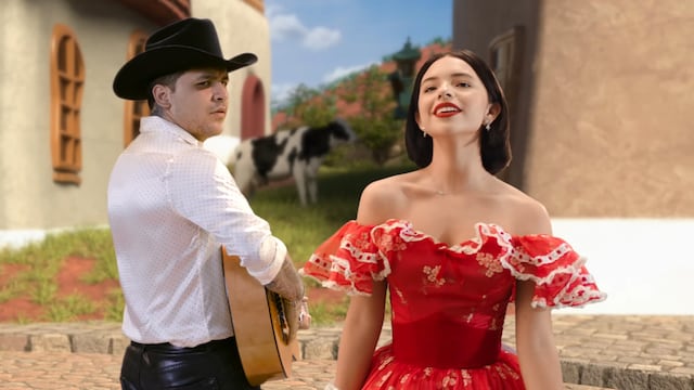Christian Nodal y Ángela Aguilar.