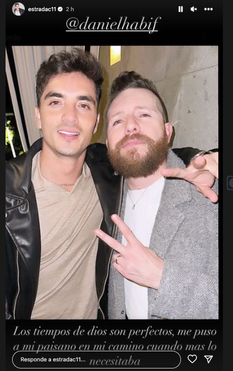 Christian Estrada junto a Daniel Habif