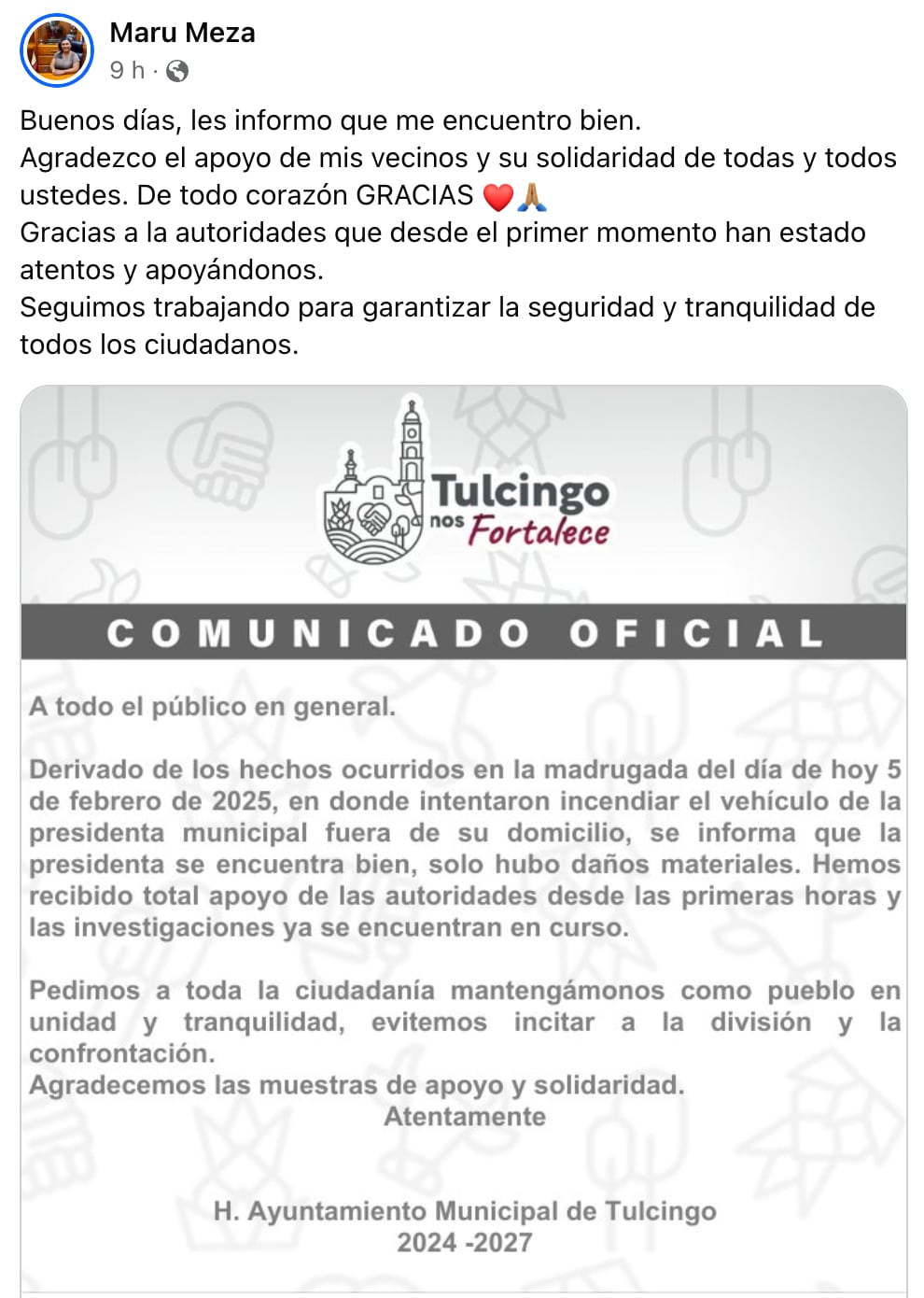¿Quién es Marubet Meza Rodríguez? Alcaldesa de Tulcingo del Valle fue víctima de atentado