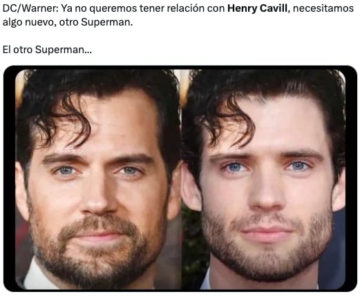 Elección de David Corenswet como Superman causa comparaciones con Henry Cavill y memes