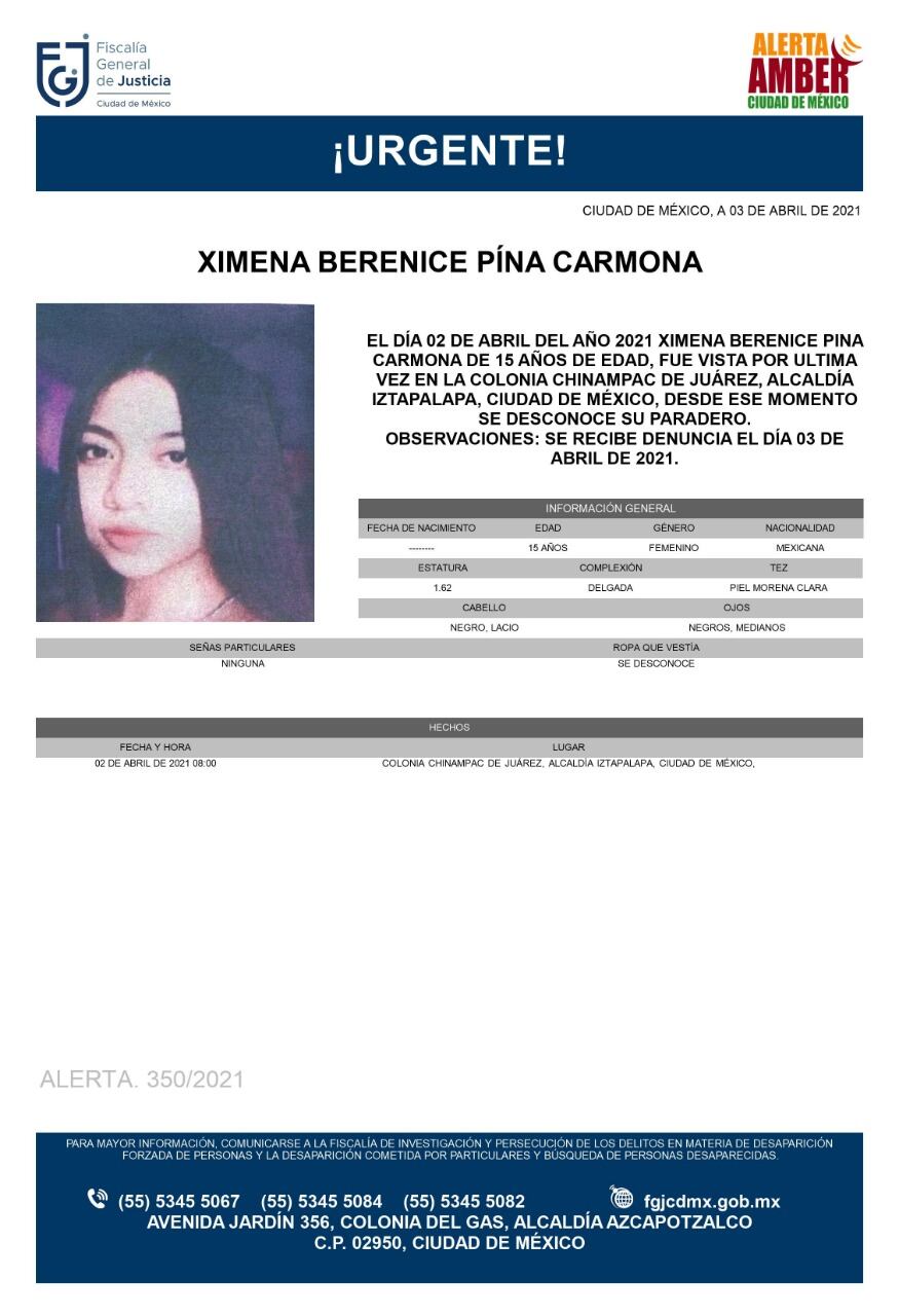 Ficha de búsqueda de Ximena