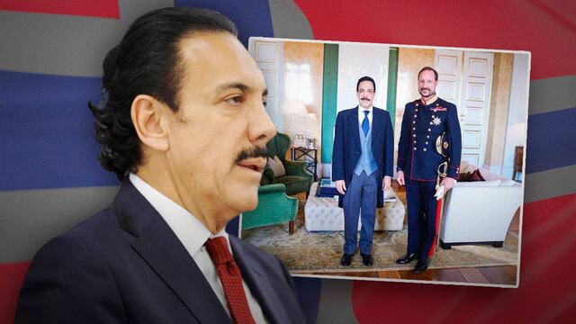 Omar Fayad sigue de inventado y ya se presentó con el príncipe Haakon Magnus de Noruega