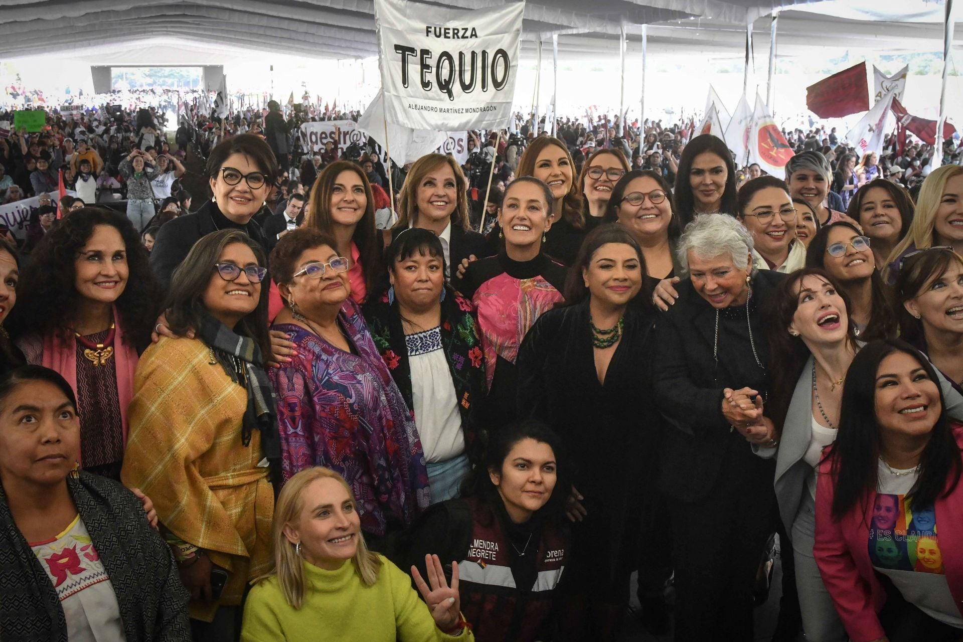 Ernestina Goody reaparece a un lado de Claudia Sheinbaum