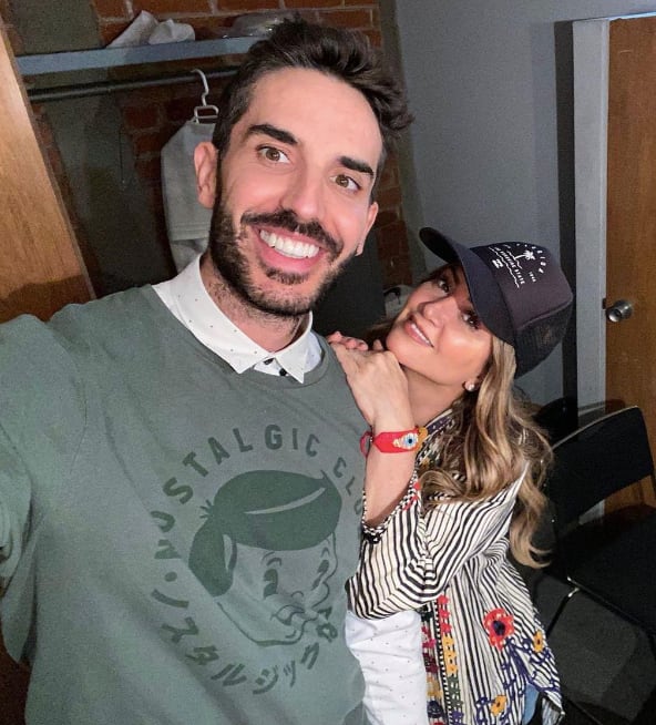 Pedro Prieto con Andrea Legarreta