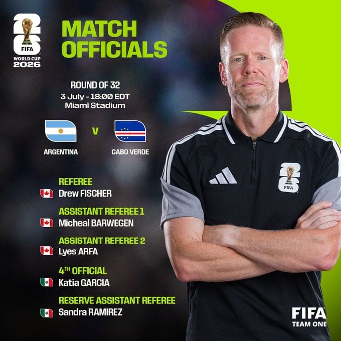 Katia Itzel García será cuarta árbitra en el Argentina vs Cabo Verde del Mundial 2026