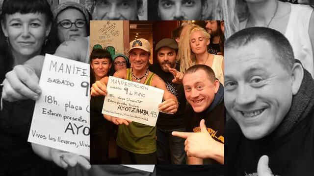 Manu Chao se solidariza con normalistas de Ayotzinapa desaparecido.