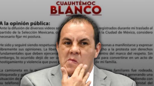 Cuauhtémoc Blanco acusa que fue víctima de agresiones de manifestantes