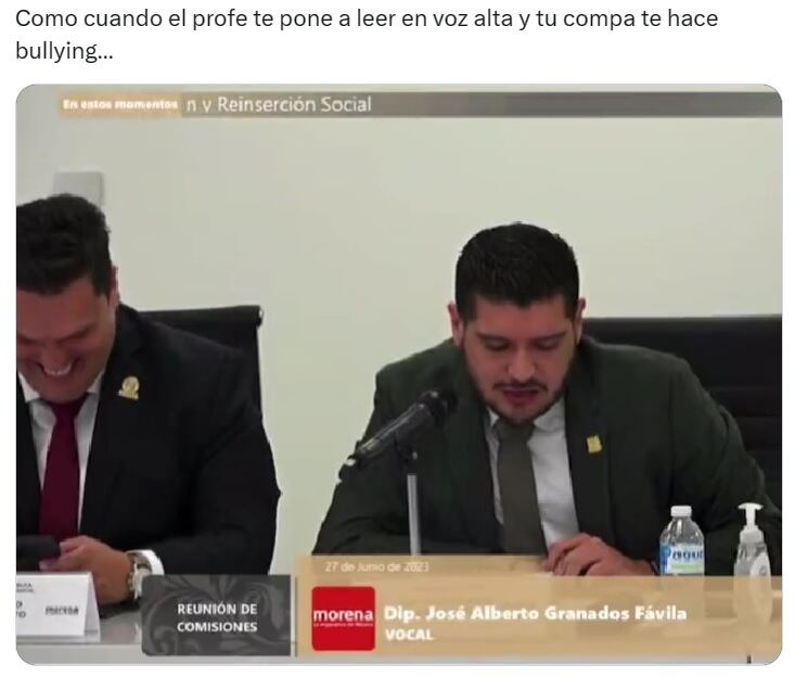 Memes de José Alberto Granados Fávila, diputado de Morena en Tamaulipas, por trabarse al leer