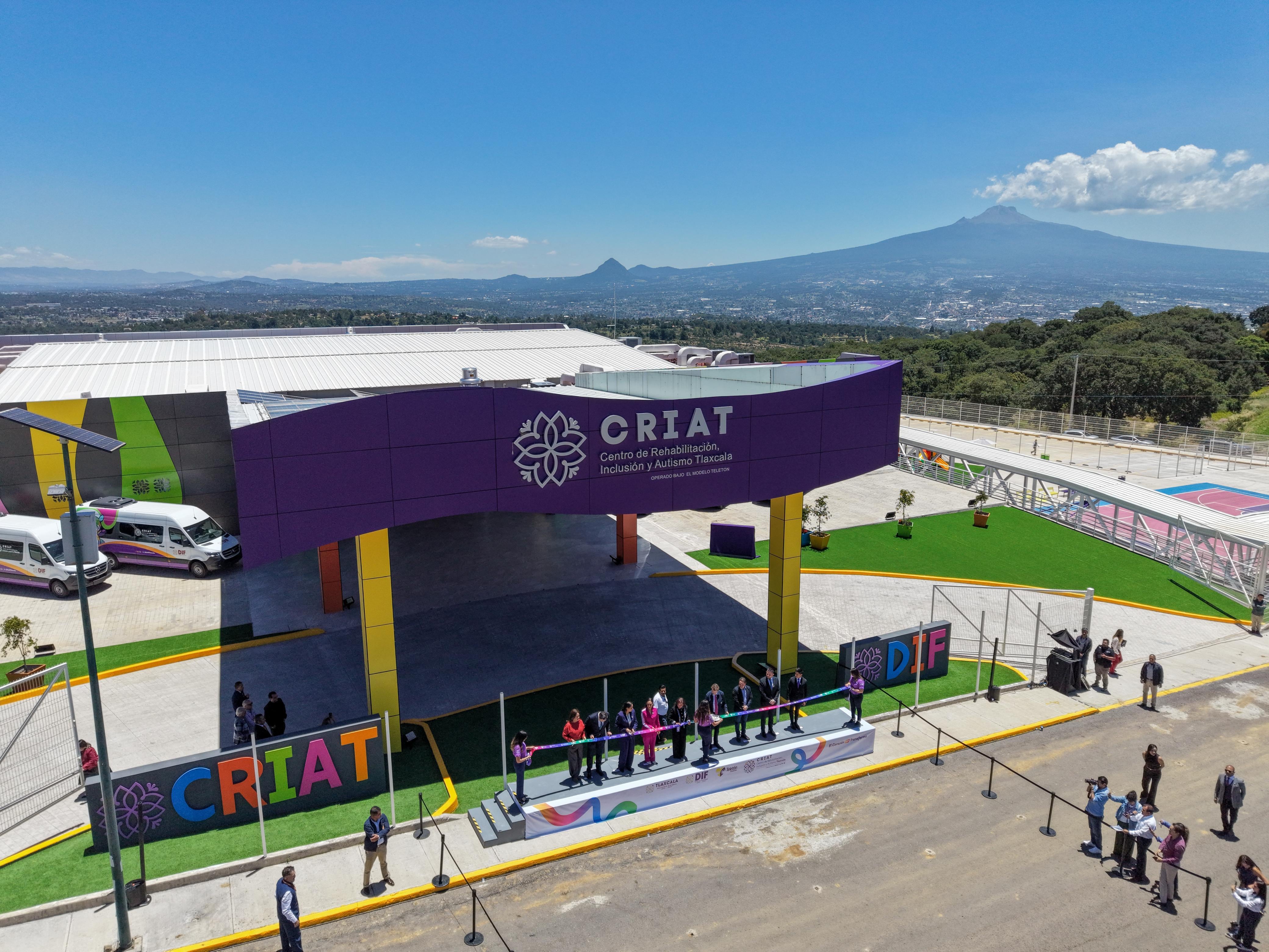 Lorena Cuéllar destaca resultados de Tlaxcala a cinco años de gobierno.