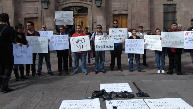 Protesta de periodistas por asesinato de Daniel Esqueda. ¿Sigo yo?
