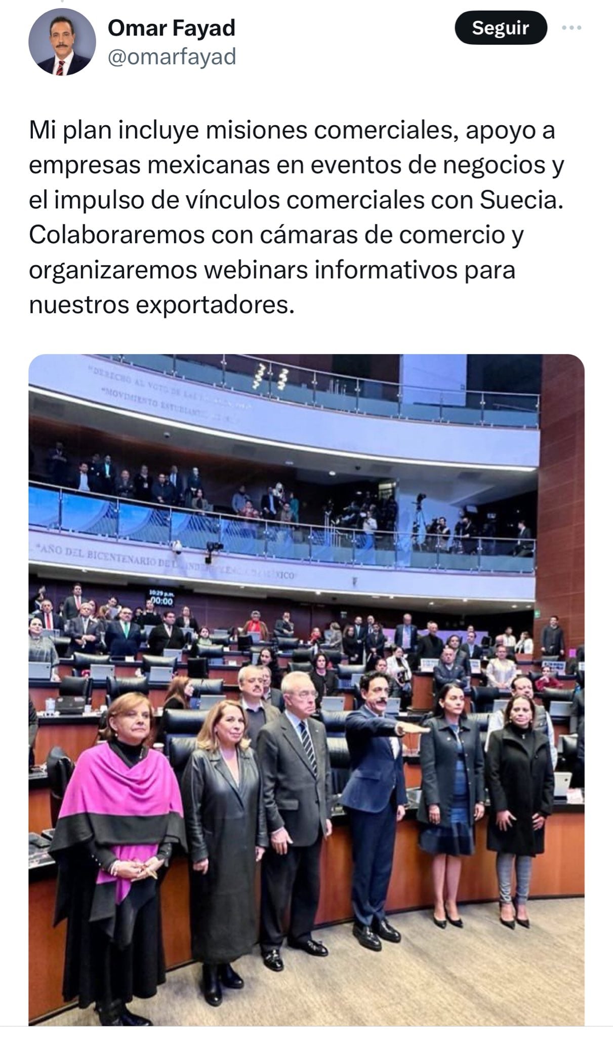 El tuit en el que Omar Fayad aplicó un "mi primera chamba"