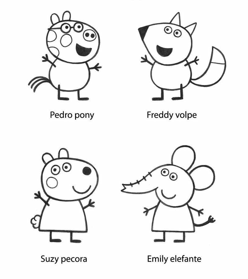 Dibujos de Zorro Freddy, el novio de Peppa Pig