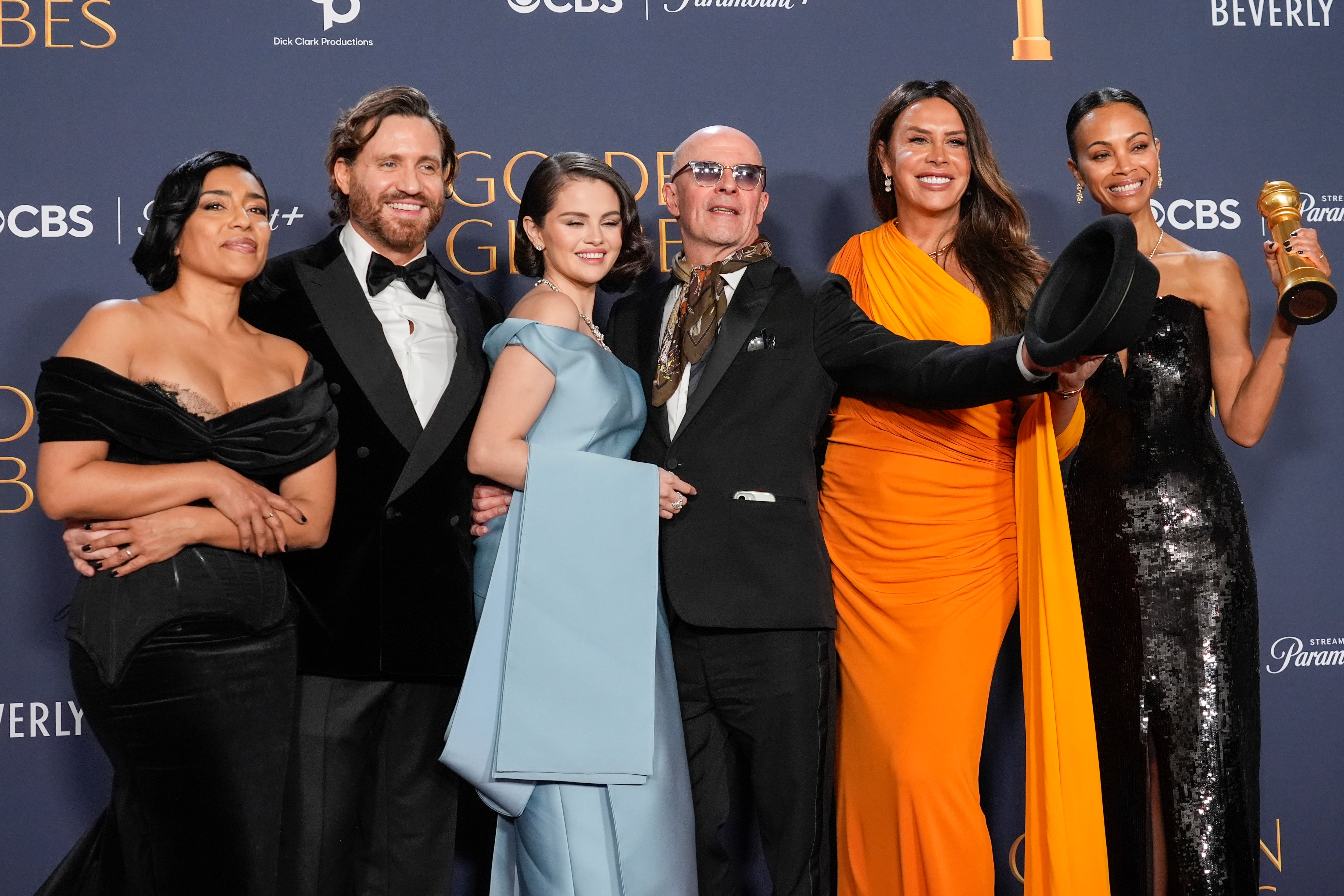 Elenco de Emilia Pérez en los Globos de Oro 2025