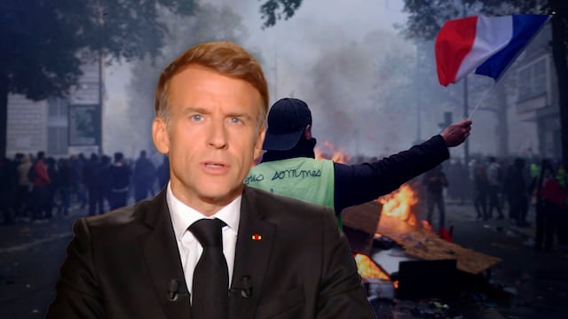 Emmanuel Macron condena la violencia en las protestas de Francia