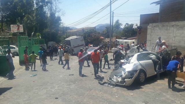 Choque en Valle de Bravo