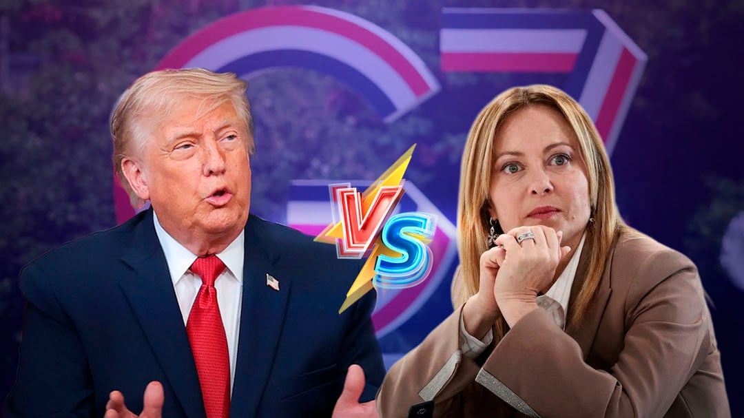 Donald Trump arremete contra Giorgia Meloni tras polémica por foto en el G7