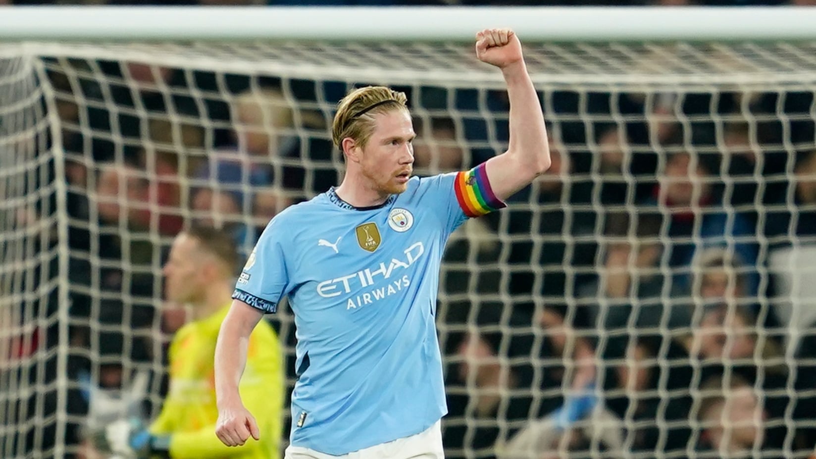 Kevin De Bruyne y Bernardo Silva con el Manchester City.