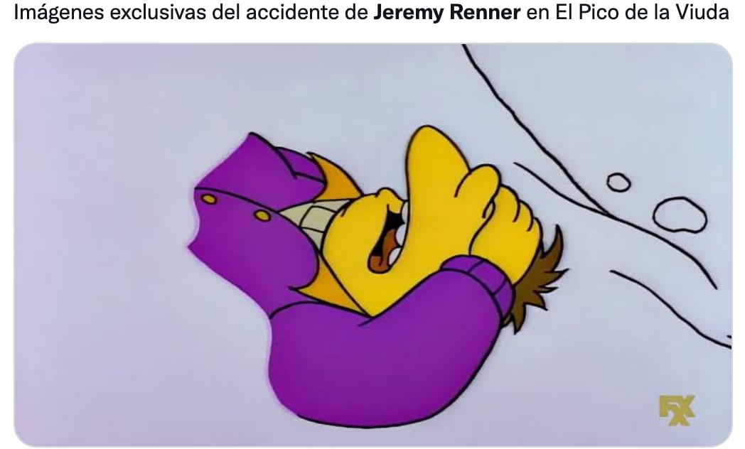 Ya hay memes sobre el accidente de Jeremy Renner