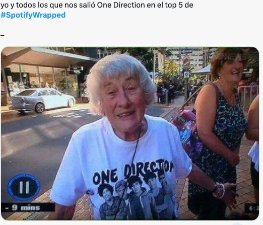 Memes de la salida del Spotify Wrapped 2023