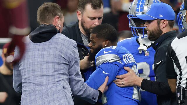La terrible lesión que sufrió un jugador en el partido de Lions vs Commanders de la NFL