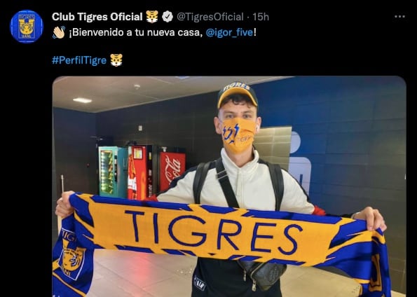 Igor Lichnovsky es nuevo jugador del Club Tigres