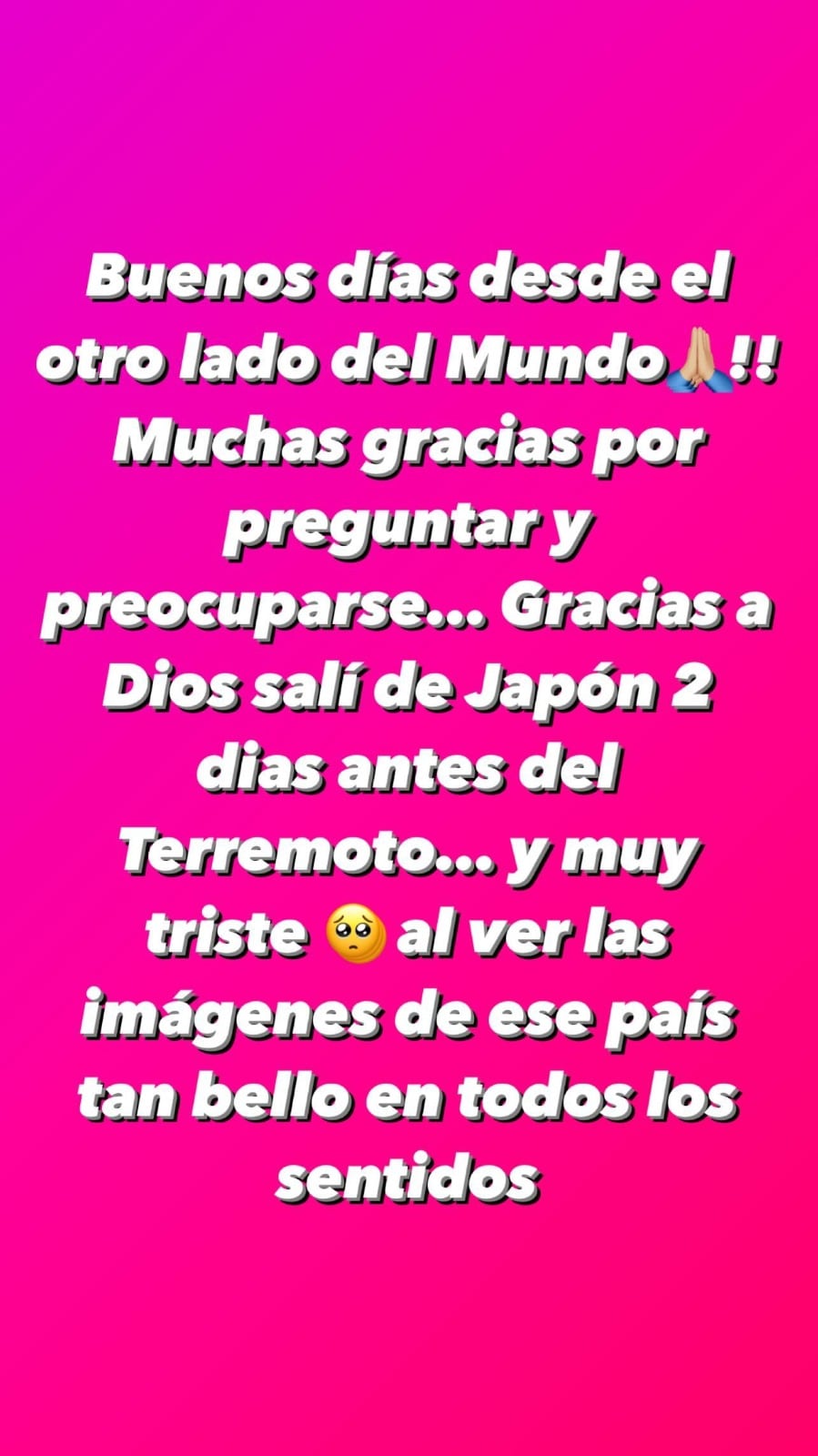 Galilea Montijo niega haber estado en Japón al momento del sismo.