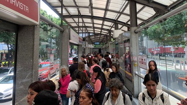 Caos en la Línea 1 Metrobús CDMX por alerta sísmica