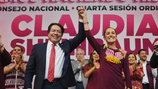 Mario Delgado y Claudia Sheinbaum