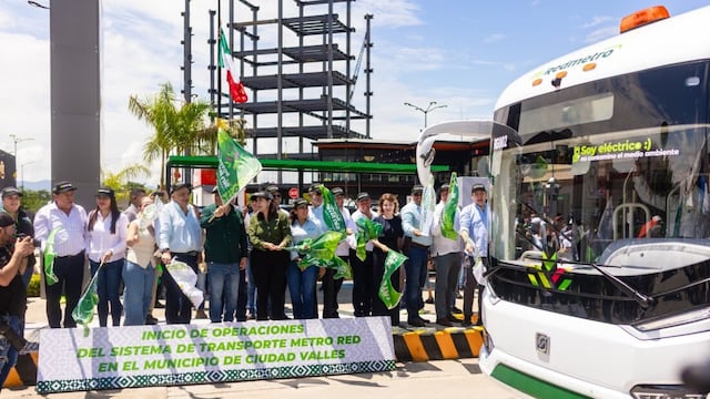 RedMetro avanza en San Luis Potosí con más de 100 unidades eléctricas.
