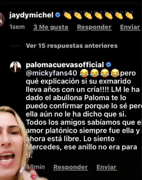 Comentario de Paloma Cuevas a Mercedes Villador
