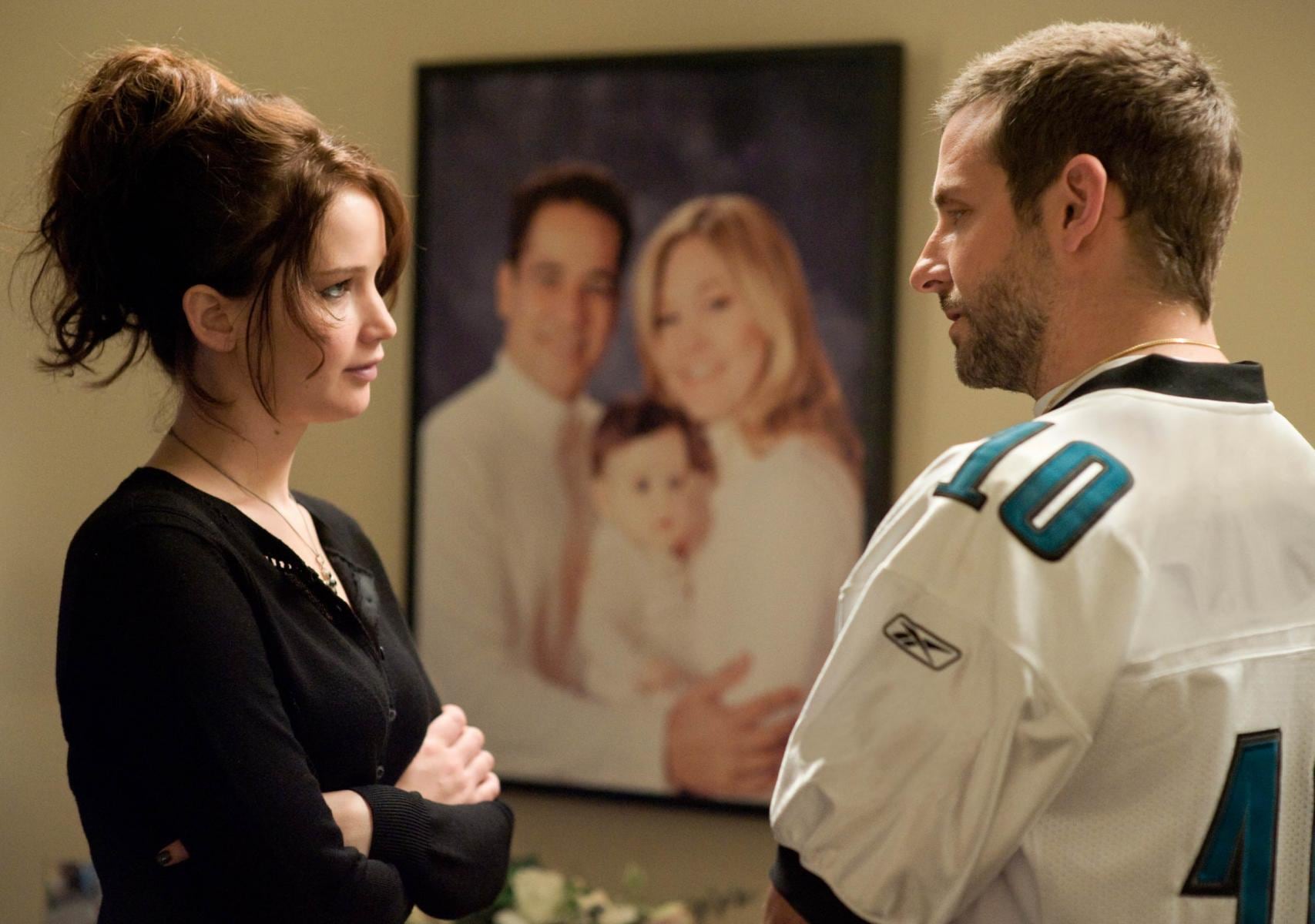Jennifer Lawrence y Bradley Cooper en Los juegos del destino, película sobre el trastorno bipolar
