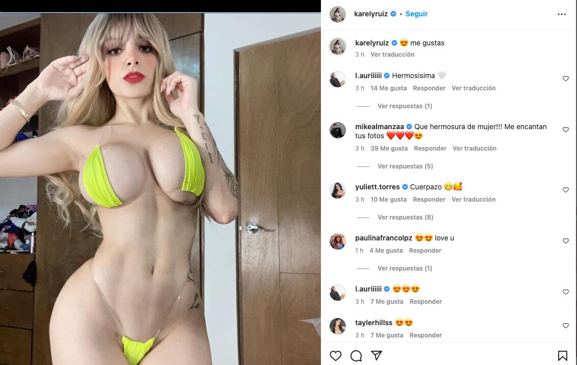 Karely Ruiz cambió su look a rubia
