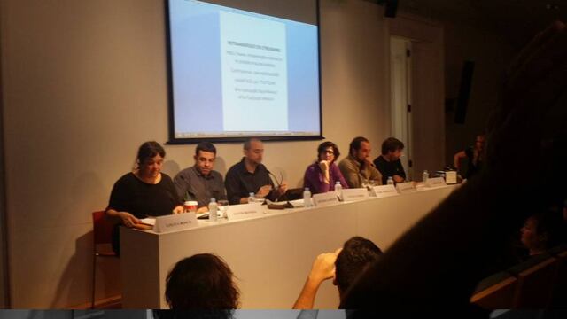 Los periodistas Jordi Évole, Natza Farré, David Fernández y Marc Marginedas, de manera pública, respetuosa y civilizada, lanzaron preguntas a Mariano Rajoy y a Fidel Herrera.