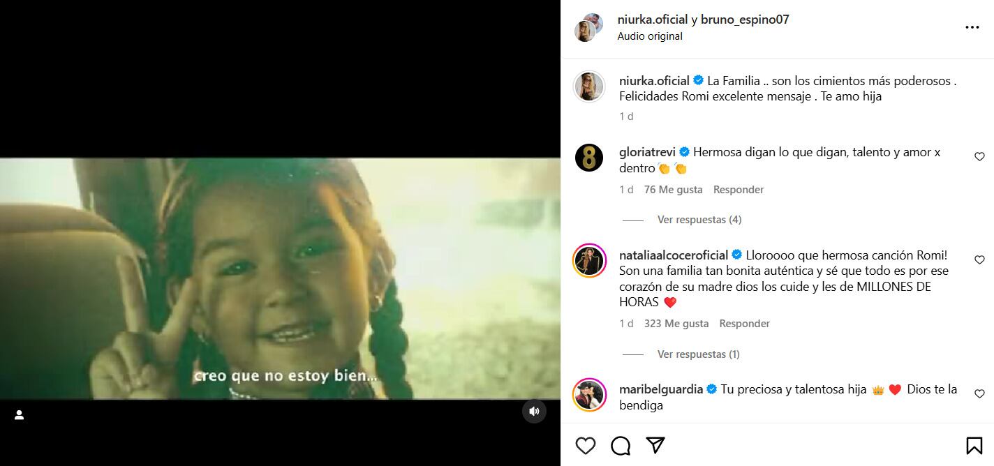 Niurka celebra los logros de Romina Marcos