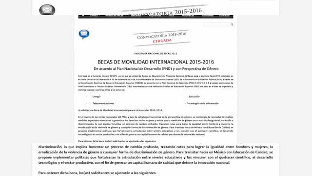 Luego del anuncio de la cancelación del Programa de Movilidad Internacional de Posgrado.