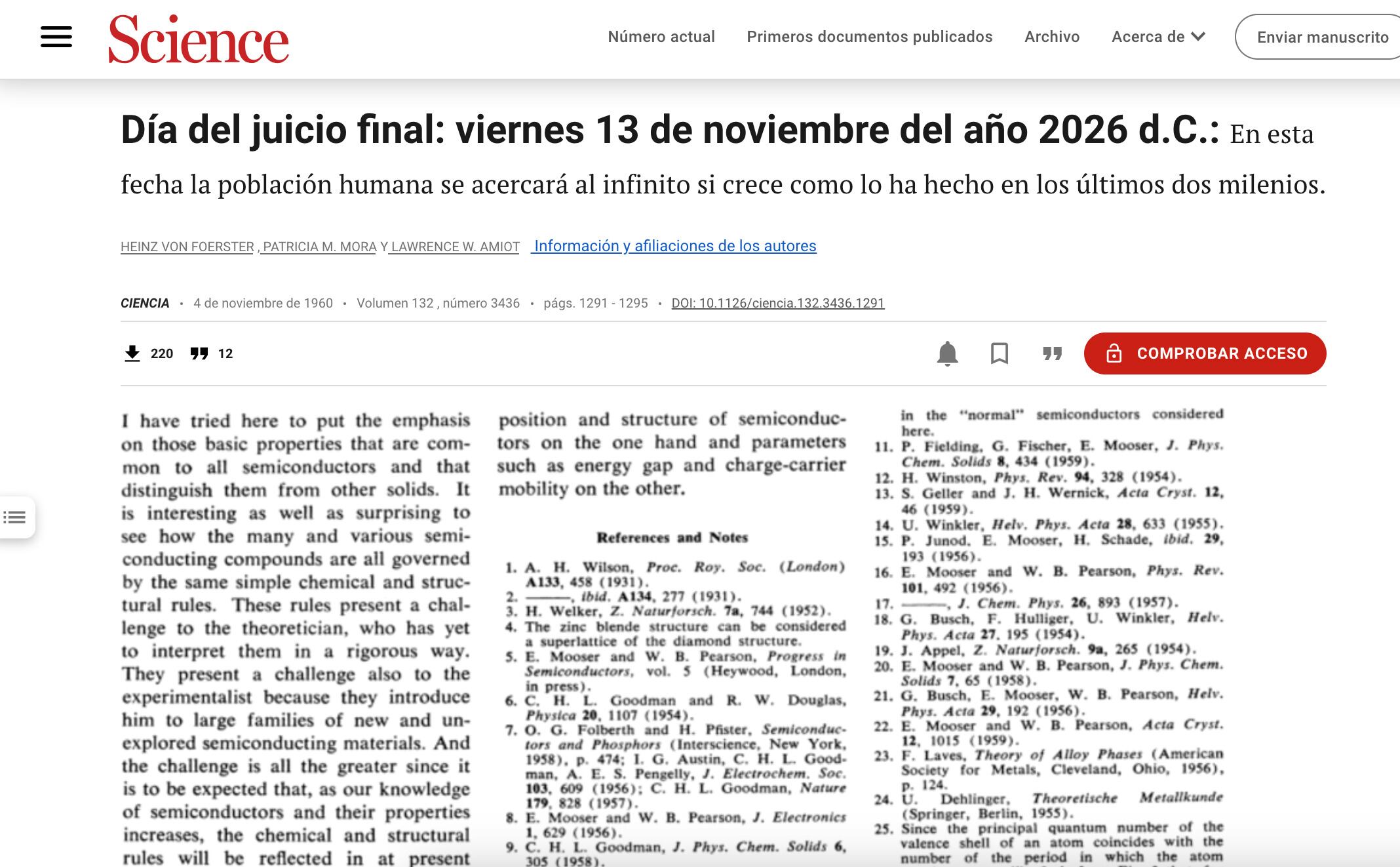 Un estudio predice el Fin del Mundo 2026