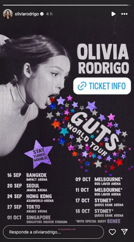 Olivia Rodrigo volvió a olvidarse de México en su nueva etapa de conciertos y los fans no se lo perdonan