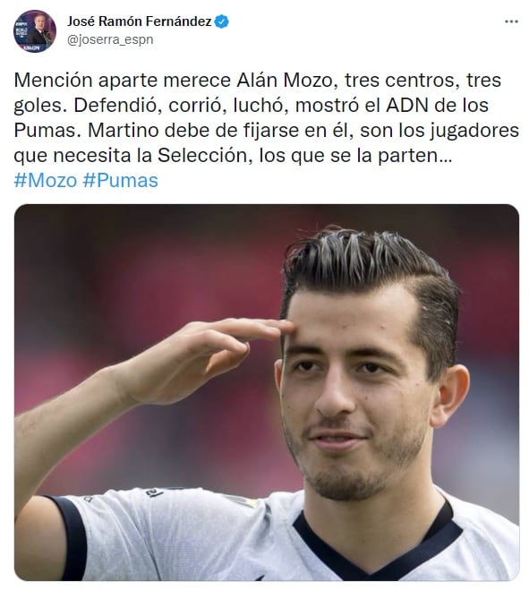 Jose Ramón Fernández sobre Alan Mozo
