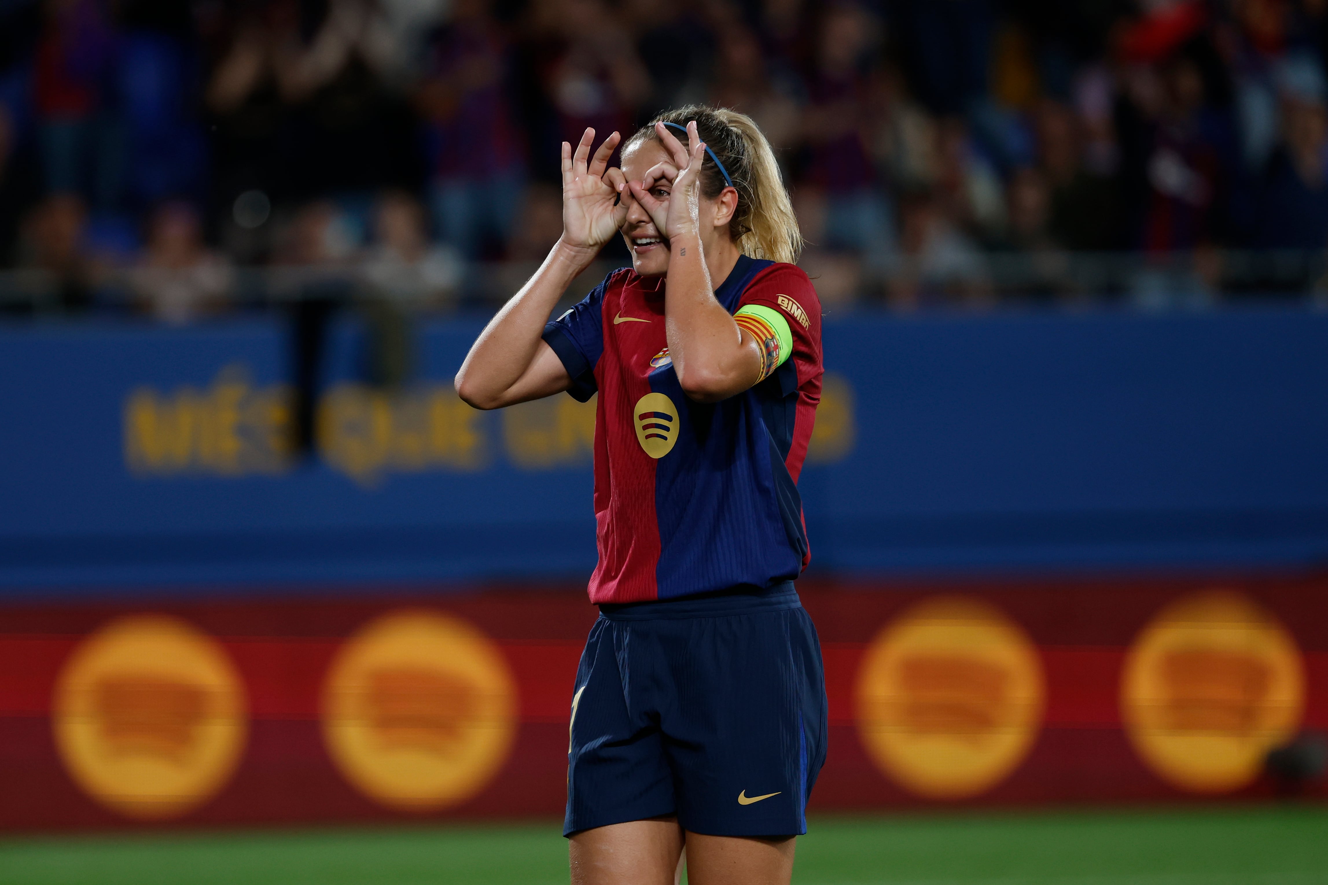 Alexia Putellas con el FC barcelona.