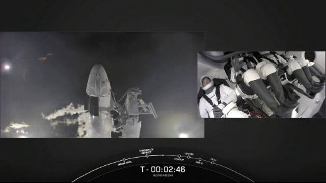 Despegue de cohete con la misión Inspiration4