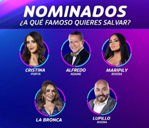 Nominados de la octava semana de La Casa de los Famosos 2024