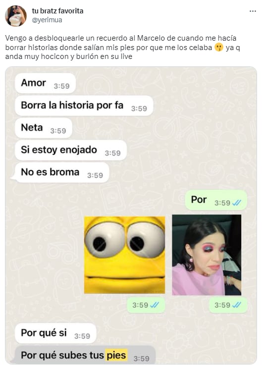 Yeri Mua balconea el fetiche del Paponas.