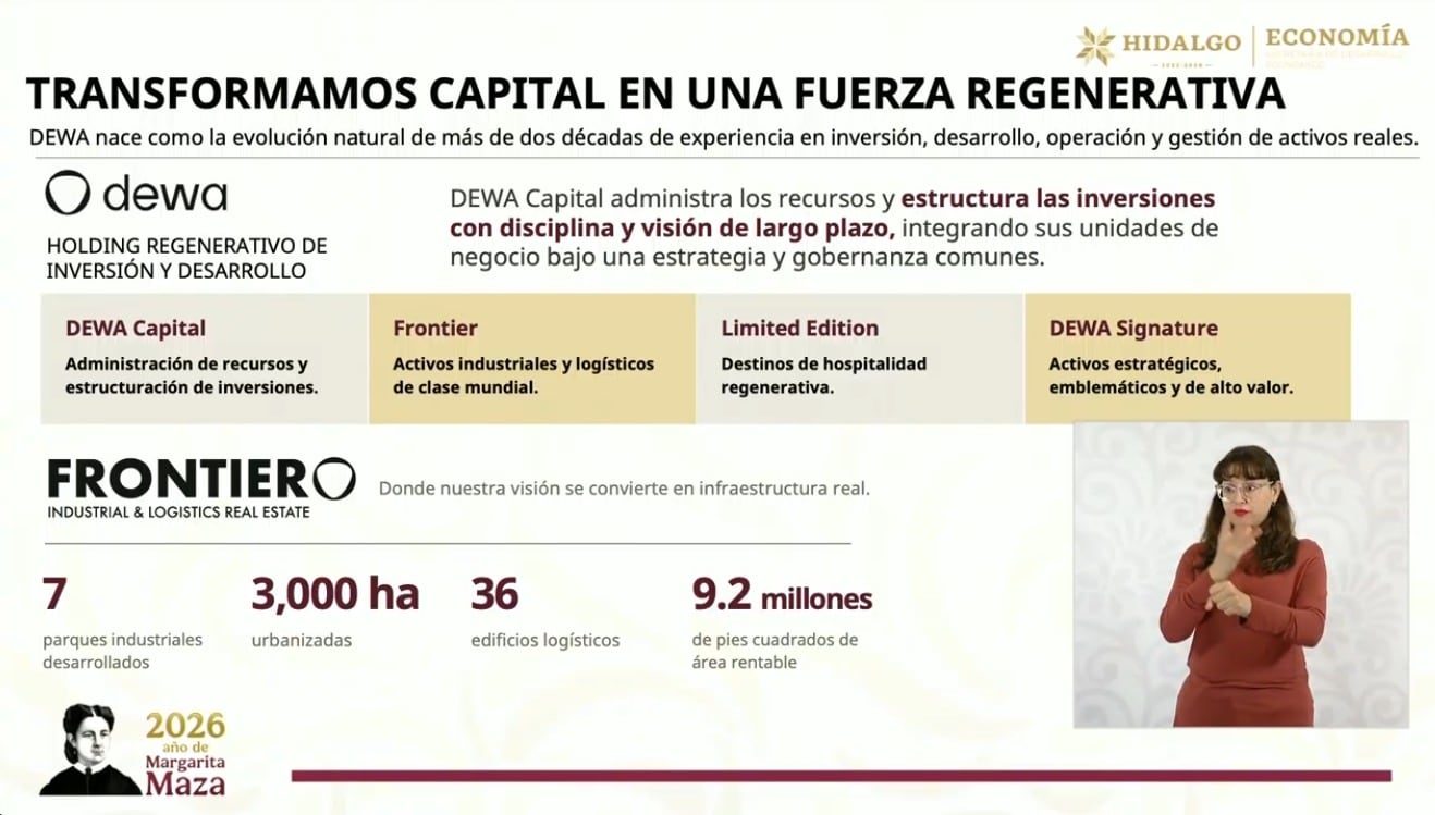 Dewa Capital invertirá en Zapotlán, Hidalgo