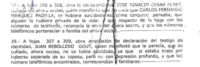 Cuñados aclaran que depresión no era fuerte