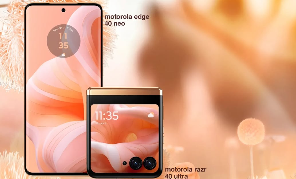 Motorola razr 40 Ultra y Edge 40 Neo con el color 2024 de Patone