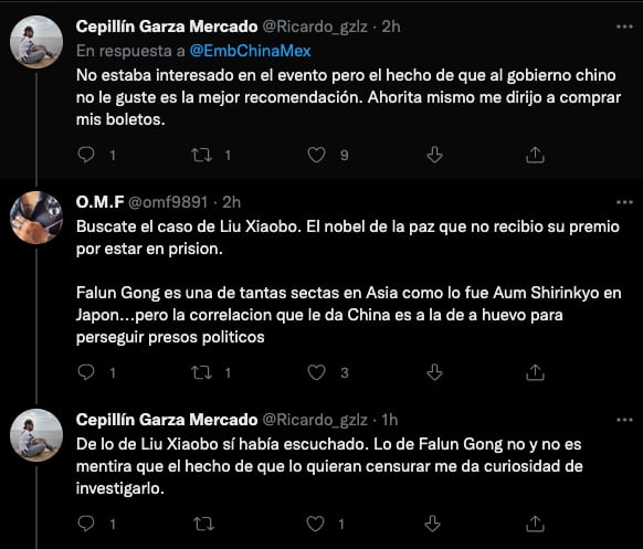 Comentarios de Twitter